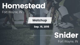 Matchup: Homestead High vs. Snider  2016