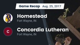 Recap: Homestead  vs. Concordia Lutheran  2017