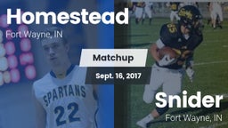 Matchup: Homestead High vs. Snider  2017