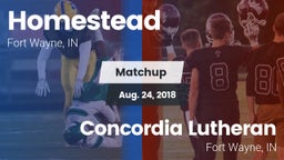 Matchup: Homestead High vs. Concordia Lutheran  2018