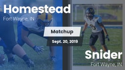 Matchup: Homestead High vs. Snider  2019