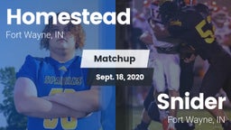 Matchup: Homestead High vs. Snider  2020