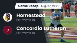 Recap: Homestead  vs. Concordia Lutheran  2021