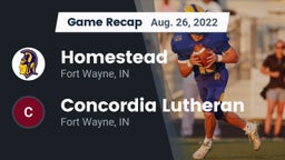 Recap: Homestead  vs. Concordia Lutheran  2022