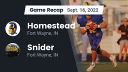 Recap: Homestead  vs. Snider  2022