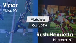 Matchup: Victor  vs. Rush-Henrietta  2016