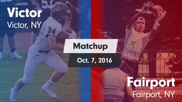 Matchup: Victor  vs. Fairport  2016
