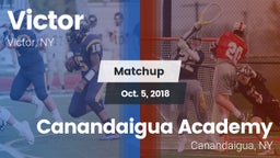 Matchup: Victor  vs. Canandaigua Academy  2018