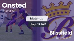 Matchup: Onsted  vs. Blissfield  2017