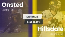 Matchup: Onsted  vs. Hillsdale  2017