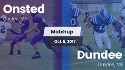 Matchup: Onsted  vs. Dundee  2017