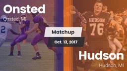 Matchup: Onsted  vs. Hudson  2017