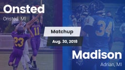 Matchup: Onsted  vs. Madison  2018