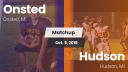 Matchup: Onsted  vs. Hudson  2018