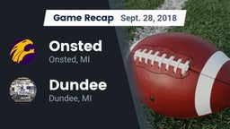 Recap: Onsted  vs. Dundee  2018