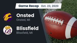 Recap: Onsted  vs. Blissfield  2020