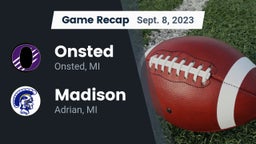 Recap: Onsted  vs. Madison  2023