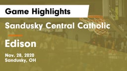 Sandusky Central Catholic vs Edison  Game Highlights - Nov. 28, 2020