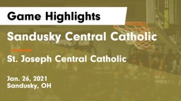 Sandusky Central Catholic vs St. Joseph Central Catholic  Game Highlights - Jan. 26, 2021
