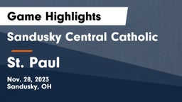 Sandusky Central Catholic vs St. Paul  Game Highlights - Nov. 28, 2023