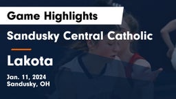 Sandusky Central Catholic vs Lakota Game Highlights - Jan. 11, 2024