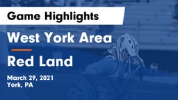 West York Area  vs Red Land  Game Highlights - March 29, 2021