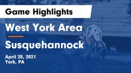 West York Area  vs Susquehannock Game Highlights - April 20, 2021
