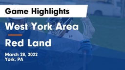 West York Area  vs Red Land  Game Highlights - March 28, 2022