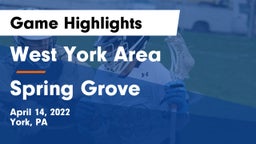 West York Area  vs Spring Grove Game Highlights - April 14, 2022