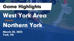 West York Area  vs Northern York  Game Highlights - March 20, 2023