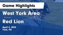 West York Area  vs Red Lion  Game Highlights - April 4, 2024