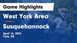 West York Area  vs Susquehannock  Game Highlights - April 16, 2024
