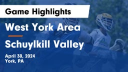 West York Area  vs Schuylkill Valley  Game Highlights - April 30, 2024