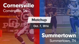 Matchup: Cornersville High vs. Summertown  2016