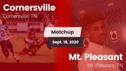 Matchup: Cornersville High vs. Mt. Pleasant  2020