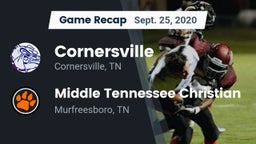 Recap: Cornersville  vs. Middle Tennessee Christian 2020
