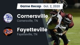 Recap: Cornersville  vs. Fayetteville  2020
