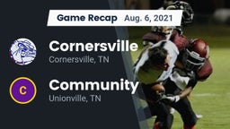 Recap: Cornersville  vs. Community  2021