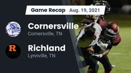 Recap: Cornersville  vs. Richland  2021