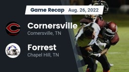 Recap: Cornersville  vs. Forrest  2022