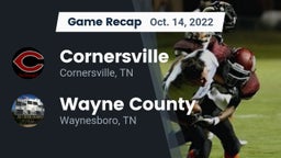 Recap: Cornersville  vs. Wayne County  2022
