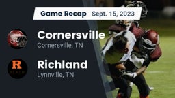 Recap: Cornersville  vs. Richland  2023