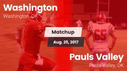 Matchup: Washington High vs. Pauls Valley  2017