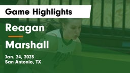 Reagan  vs Marshall  Game Highlights - Jan. 24, 2023