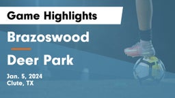 Brazoswood  vs Deer Park  Game Highlights - Jan. 5, 2024
