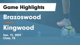 Brazoswood  vs Kingwood  Game Highlights - Jan. 12, 2024