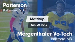 Matchup: Patterson High vs. Mergenthaler Vo-Tech  2016