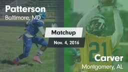 Matchup: Patterson High vs. Carver  2016