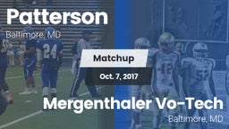 Matchup: Patterson High vs. Mergenthaler Vo-Tech  2017