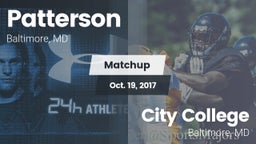 Matchup: Patterson High vs. City College  2017